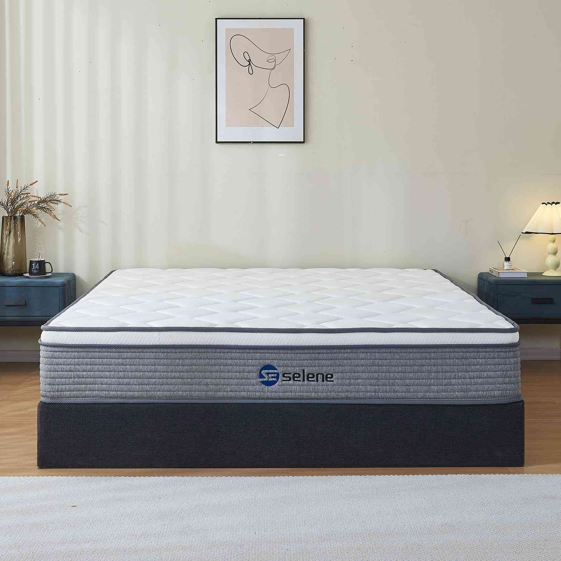 SL Full Size Mattress, 10 Inch Memory Foam Mattress Full, Pocket Spring Mattress in a Box for Motion Isolation, Edge Support, Pressure Relief, CertiPUR-US