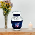 thumbnail image 7 of MUKTIVE Telescope Funeral Urns for Dad Ashes, Memorial Blue Keepsake Urns for Adult Male & Female, Decorative Child Urn, Mini Cremation Urn, 3 Inch, 7 of 7