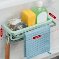 thumbnail image 4 of AMERTEER Wall-mounted Draining Rack with Storage Rack Lightweight Easy Installation Rack for Kitchen Bathroom Sink, 4 of 4