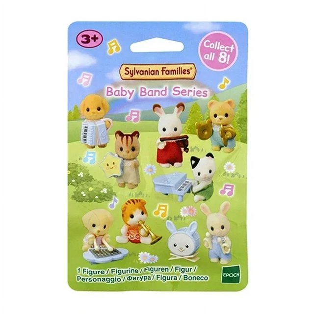 Caja ciega Original Sylvanian Family Baby Band Series, Mini juguetes Kawaii Myserious, colección de cajas, adorno, muñeca, regalos de cumpleaños
