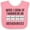 Pink and White, variant on Inktastic Future Orthodontist Dental Care Boys or Girls Baby Bib