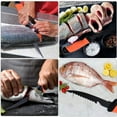 thumbnail image 7 of Fish Fillet Knife Fixed-Blade Fishing Knife Curved Boning Knife with Sheath Cover and Saver Lock with Non-Slip Handles, 7 of 7