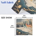 thumbnail image 5 of Napkin Satin Napkin 20*20Inchx4 Kitchen Towel Dinner Plate Towel Decorative Towel Napkin Tea Towel Suitable For Kitchen Table Little Painted Christmas Deer, 5 of 8