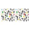 thumbnail image 4 of Wisewang Color Size Random Universal for Fender Retainer Clips Rivets Door Panel Shield Push Pins Automotive Accessories 200 Pieces 2Set, 4 of 6