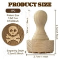 thumbnail image 2 of Sellos de madera con mango de 1,7 x 1,1 pulgadas, sellos de madera para arcilla, sellos de madera para cerámica, sellos de cerámica, herramientas con mango de madera, 2 of 9