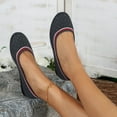 thumbnail image 6 of Sngxgn Women's Flat Comfortable Work Shoes Slip On Ballet Flat(Dark Gray,42), 6 of 7
