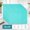 Aqua, variant on Basic Everyday Ribbed 100% Cotton Placemat Set, 13x19 Inches, Tango Red, 6 Pieces, Durable Tabletop Protection