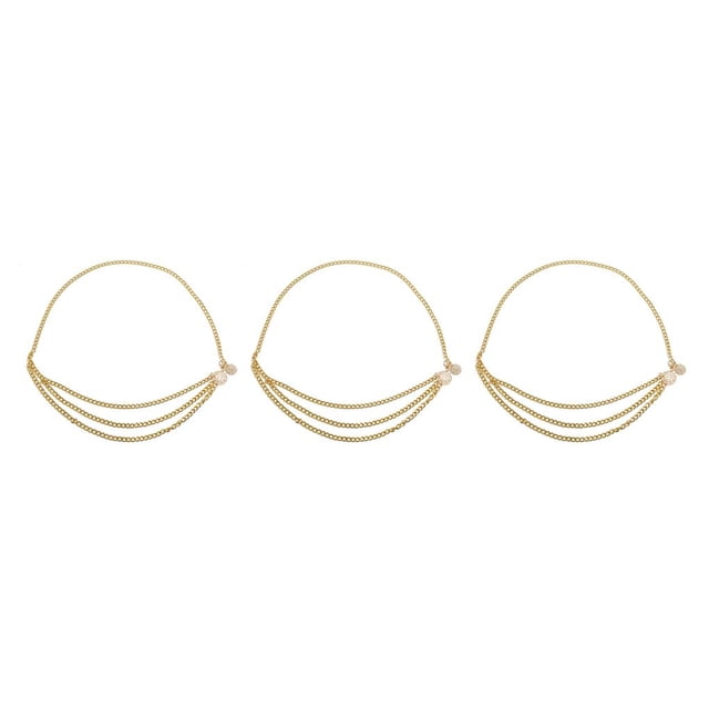 Qarigey Cinturón de mujer Vestido Decoración Accesorio de moda Adorno corporal para mujer Dorado Type1 NO1 Qarigey CBP253557