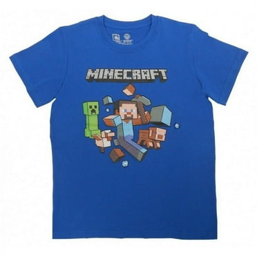 Minecraft Boy Short Sleeve Shirt Size  M 10/12