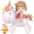 thumbnail image 1 of Toyvian - Decoraci&oacute;n de Pastel de Unicornio Con Dibujos Animados, Figura de Resina para Ni&ntilde;a Peque&ntilde;a, Decoraci&oacute;n de Fiesta, 1 of 9