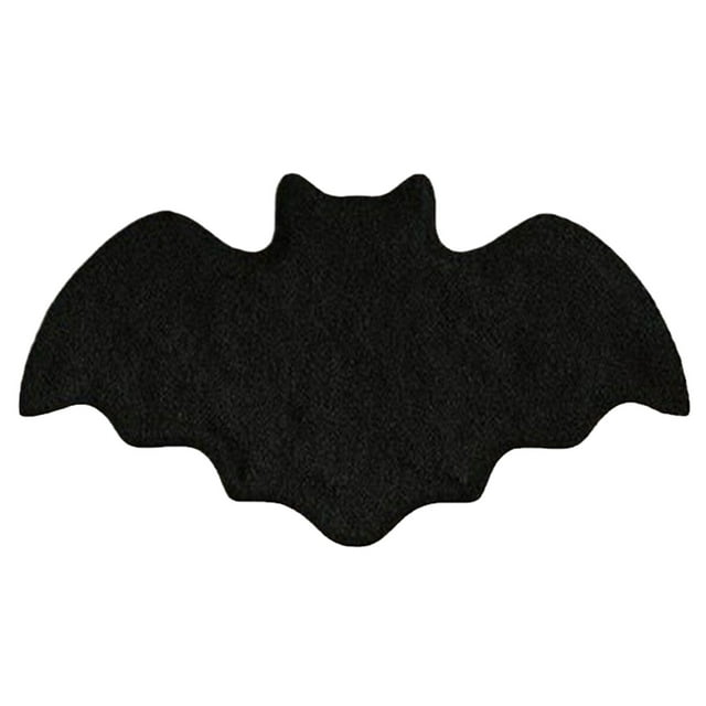 Wweixi Slip-Resistant Bathroom Rug Comfortable And Easy To Clean Can Be Used As Holiday Decorations black 50*80cm