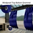 thumbnail image 2 of Pro Space 50" x 96" Indoor/Outdoor Curtains Grommet Curtain on Top and Bottom (1 panel - Dark Blue), 2 of 8