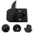 thumbnail image 3 of Black ABS Hat Hooks for Hat Organizer 10Pcs No Drill Wall Mount Hooks, 3 of 5