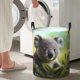 thumbnail image 5 of Balery Daisy Koala Cesta de ropa redonda con asas, impermeable, independiente, para ropa, juguetes, dormitorio y familia-Medium, 5 of 6