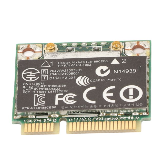 Net Card, Practical Efficient 2.4G Wide Applicability Mini PCIE Card Plug and Play with 2 Screw for Computer