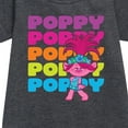 thumbnail image 2 of Trolls - Poppy Stacked Name - Toddler & Youth Girls Fleece Dress, 2 of 4