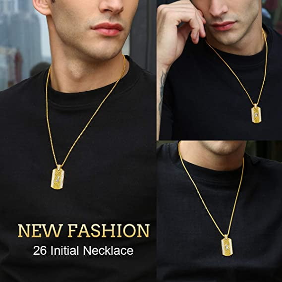 Necklace with shop boyfriends initial