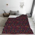 thumbnail image 5 of Cauagu Music Pattern Flannel Bed Blankets,Fleece Blanket Comfortable Air Conditioning Blanket for Sofa Bed Travel Couch & Living Room -60"x50", 5 of 8