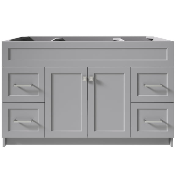 Ariel Hamlet 54 In. Single Sink Base Cabinet In Grey