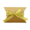 thumbnail image 1 of maskred 50pcs Paper Pillow Case Gift Box Party for Candy Storage Bag Packing Boxes Crafts Packaging Gift Holder Container Yellow/Gold Galloon, 1 of 6