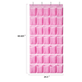 thumbnail image 3 of KEEPJOY 35 Pockets Over the Door Shoe Organizer, Hanging Shoe Organizer for Door with 35 Mesh Pockets Large Capacity Shoe Hanging Storage Bag with 4 Metal Hooks (Pink-1Pack), 3 of 8