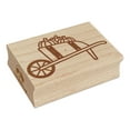 thumbnail image 1 of Fall Pumpkin Wheelbarrow Rectangle Rubber Stamp Stamping Scrapbooking Crafting - Large 2.5in, 1 of 7