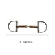 thumbnail image 2 of Methold Broca de anillo en D de doble articulación de acero inoxidable de 5 pulgadas Equipo práctico para montar a caballo a prueba Ropa para mascotas Boca de caballo/12.7 cm, 2 of 6