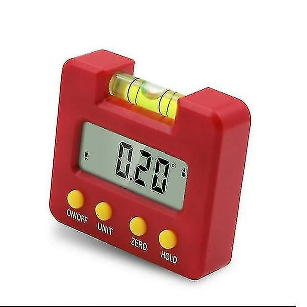 Precision Digital Protractor Inclinometer Water Proof Level Gauge Box