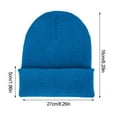 thumbnail image 5 of Minnieouse Gorros Beanie Gorros de punto Unisex Skullcap manga hilo multifuncional a prueba de viento accesorios para el cabello para deportes al aire libre Sombreros Azul oscuro Minnieouse AP010147-16, 5 of 5