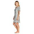 thumbnail image 2 of Casual Nights Women's Poly Short Sleeve Sleepwear Dorm Nightgown - Floral Grey - X-Large, 2 of 5
