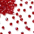 thumbnail image 3 of Preciosa® Crystal Beads Czech Crystal Bicone(451 69 302 Rondelle) 90070 201 Light Siam Glitter 5mm Hole: 1mm, 3 of 5