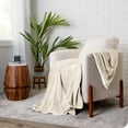 thumbnail image 4 of Bare Home Microplush Fleece Blanket - 300 GSM - Fuzzy Microfleece - Soft & Plush - Throw XL, Vanilla, 4 of 7