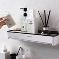 thumbnail image 2 of Space-saving Wall Mountable Pegboard Bins, Parts Storage Box For Organizing Hardware Attachments, Ideal For Smooth Surfaces Like Tile, Marble And Glass, Magnetic Design For Easy Installation, 2 of 6