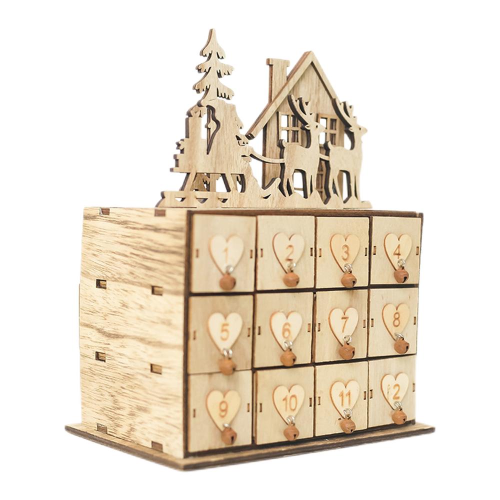 Careslong Wooden Christmas Advent Calendar, Countdown to Christmas, Wood  Holiday Home House Decoration, Reusable Christmas Advent Calendar With 12  Drawers, Fillable Calendar Gifts For Kids elegance - Walmart.com