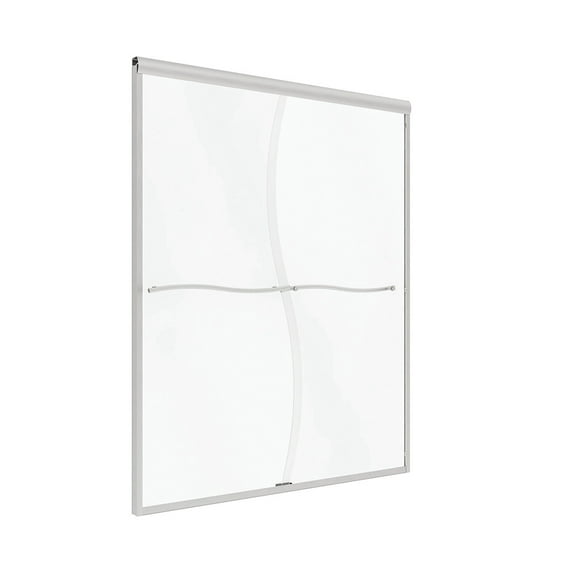Craft   Main Cvss6072-Cs Cove 72" High X 60" Wide Sliding Framed Shower Door - Nickel