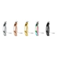 thumbnail image 2 of ZS 16G 5Pcs Reverse Curved Belly Rings Simple Navel Rings Piercing Plated Belly Button Rings, 2 of 4