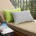 thumbnail image 2 of Sunbrella  Indoor/Outdoor Two-Sided Lumbar Pillows, Set of 2, Corded 13 in x 20 in, 2 of 5