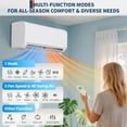 thumbnail image 3 of MemoryField 18000 BTU Energy Efficient Mini Split Central Air Conditioner, 19 SEER2, Cooling & Heating, Ductless, WiFi Enabled, 230V – Home HVAC System, 3 of 9