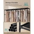thumbnail image 3 of Wardrobe Closet 83.5 Inch Large Capacity Portable Closet Clothing Rack Clothes Organizer with Fabric Cover Ink Black, 3 of 6