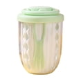 thumbnail image 2 of Vaso portátil de ensalada de frutas de doble capa con tenedor integrado, tapa sellada, diseño de drenaje y plástico apto para alimentos, de 15x10 cm para el almuerzo y uso para llevar., 2 of 6
