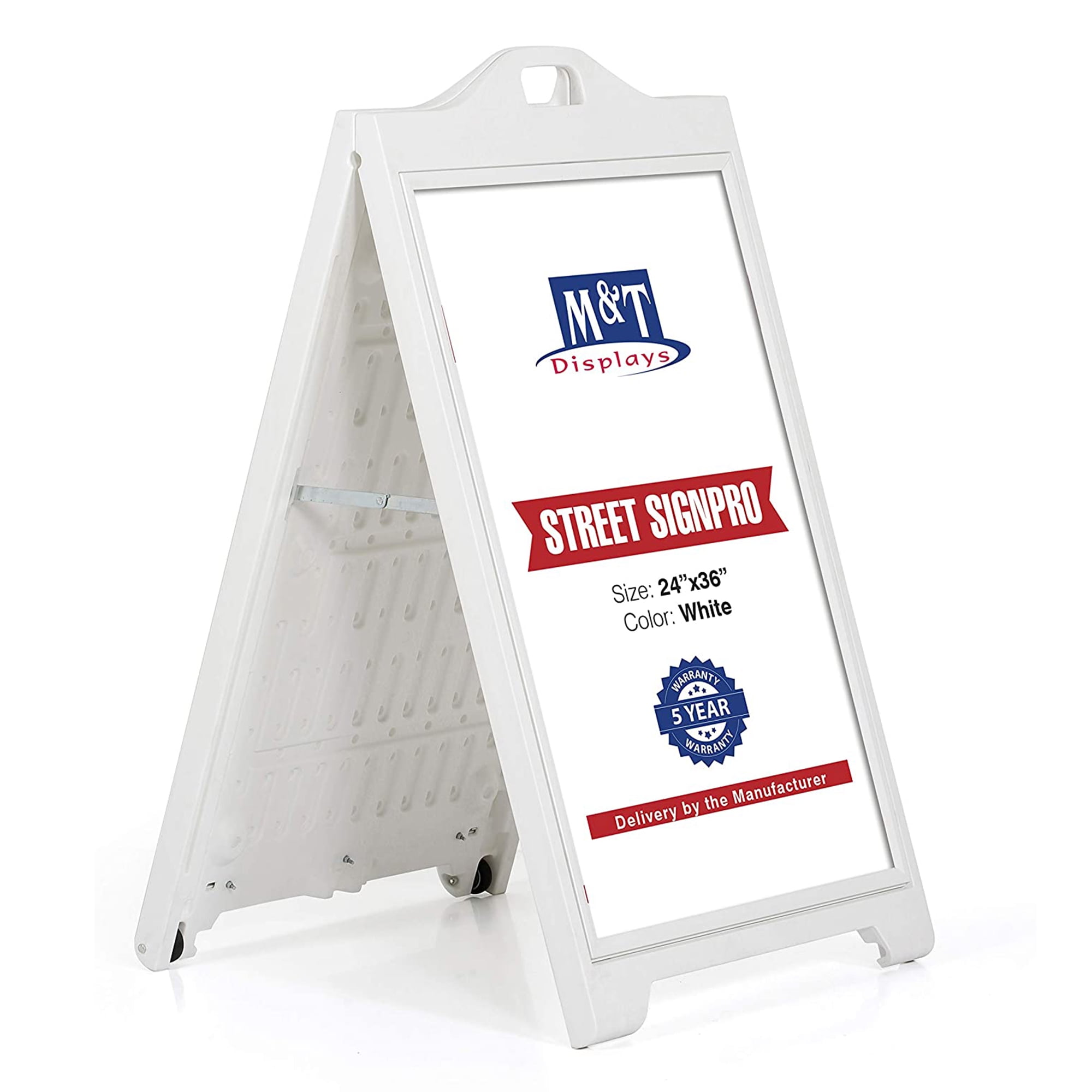 Easel Sidewalk Sign White Board Double Sided Message Display 24" x 48" Sale 