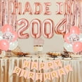 thumbnail image 3 of 18th Birthday Decorations for Girls Rose Gold, 18 Years Old Party Supplies, Made In 2004 Foil Balloons Happy 18th Birthday Sash Cake Topper Fringe Curtain for 18th Bday Decorations, 3 of 7