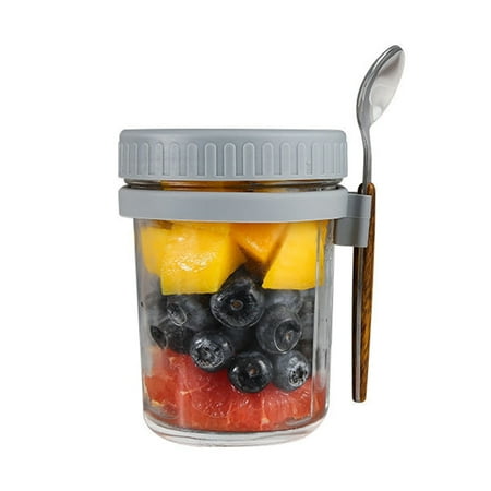 

Portable Sealed Glass Mason Bottle Milk Oatmeal Cup Water Bottle Drinkware Mugs