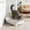 White, variant on Open Small Cat Litter Box with High Side, Anti-Splashing Kitten Litter Pan, Semi-Enclosed Removable Cat Toilet with Litter Sifting Scoop for Boxes Easy to Clean No Odor