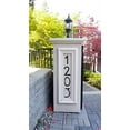 thumbnail image 2 of 6 Inch NACH Floating Mount House Address Shadow Number For Outside or Inside, Mailbox Number For Outside, Front Door, Garage Door, Black Aluminum, Number 9, Maximum Rust Protection, HH-SDW6-BLK-9, 2 of 5