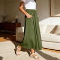 thumbnail image 7 of TaTaai Women's Elastic Waist Maxi Skirt with Side Pockets, Loose Flowy Fit, and Casual Ankle-Length Style Gift, 7 of 7