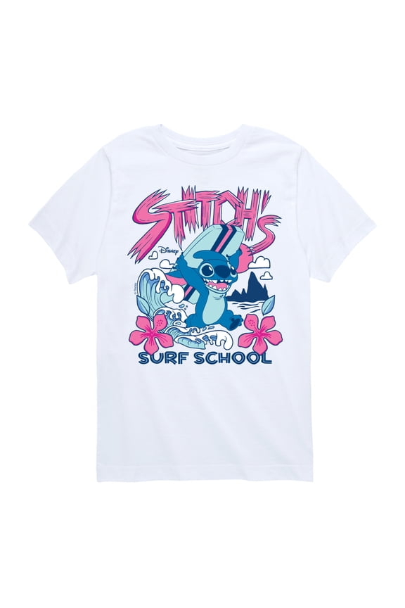 - Stitch Surf School Short Sleeve Graphic T-Shirt