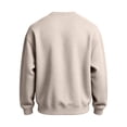 thumbnail image 6 of Men's Sweatshirt Solid Color Casual Loose Round Neck Sweatshirt Fall Winter, 6 of 7