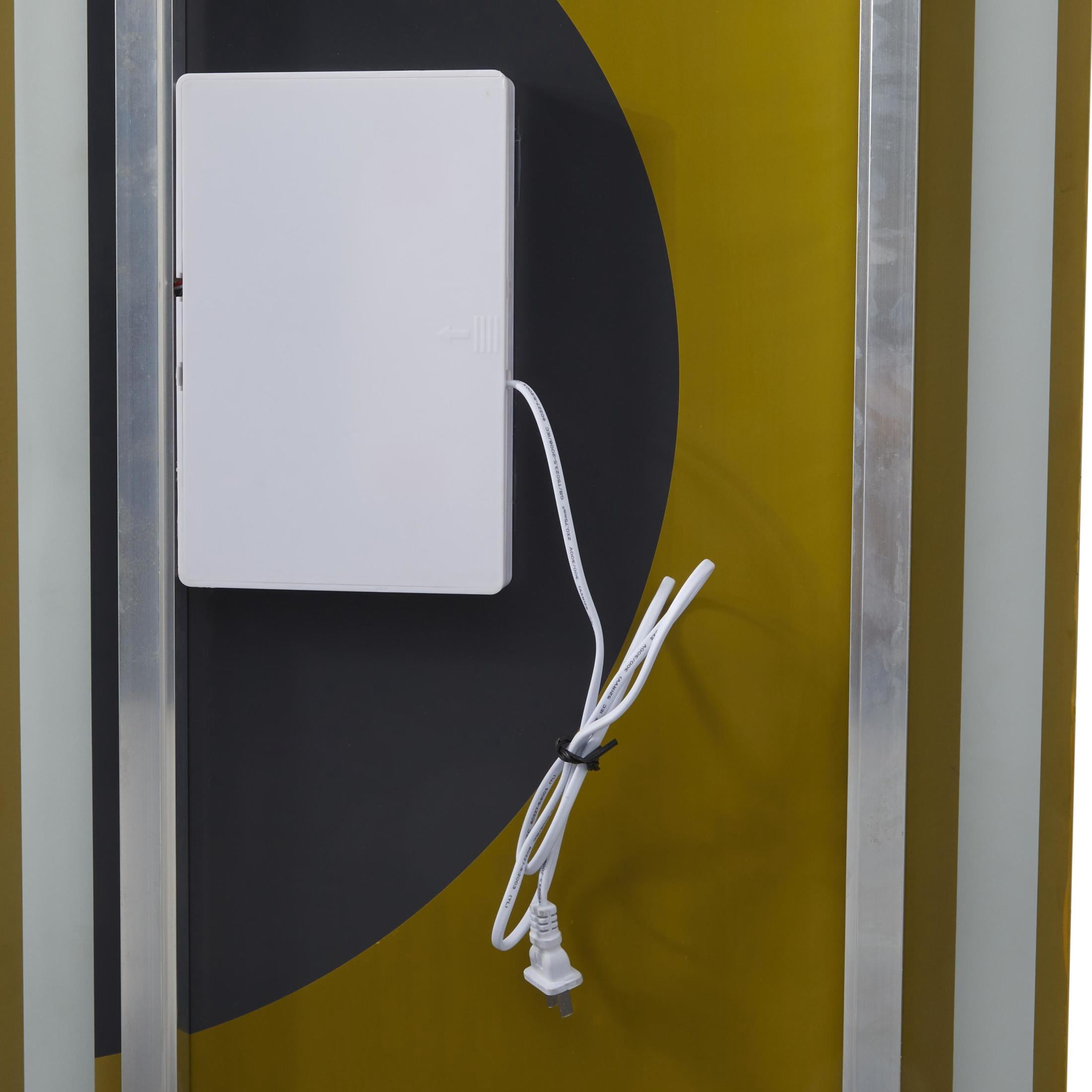 DecMode 20" x 59" Silver LED Mirror