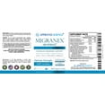 thumbnail image 3 of Migranex - Relieve Pain and Reduce Frequency of Future Migraine Attacks, Improve Cerebral Blood Flow, Eliminate Nausea - Magnesium, Riboflavin, Feverfew, Butterbur - All Natural 60 Capsules, 3 of 6